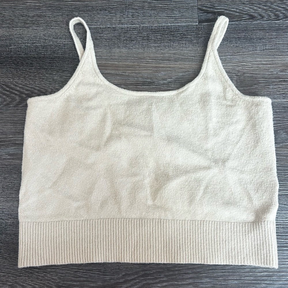 Old Navy Cream Knit Tank